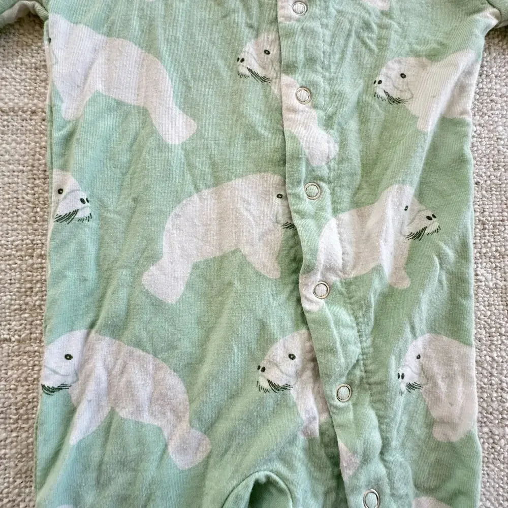 Kickee Pants Baby Walrus Sleeper GUC 0-3mo